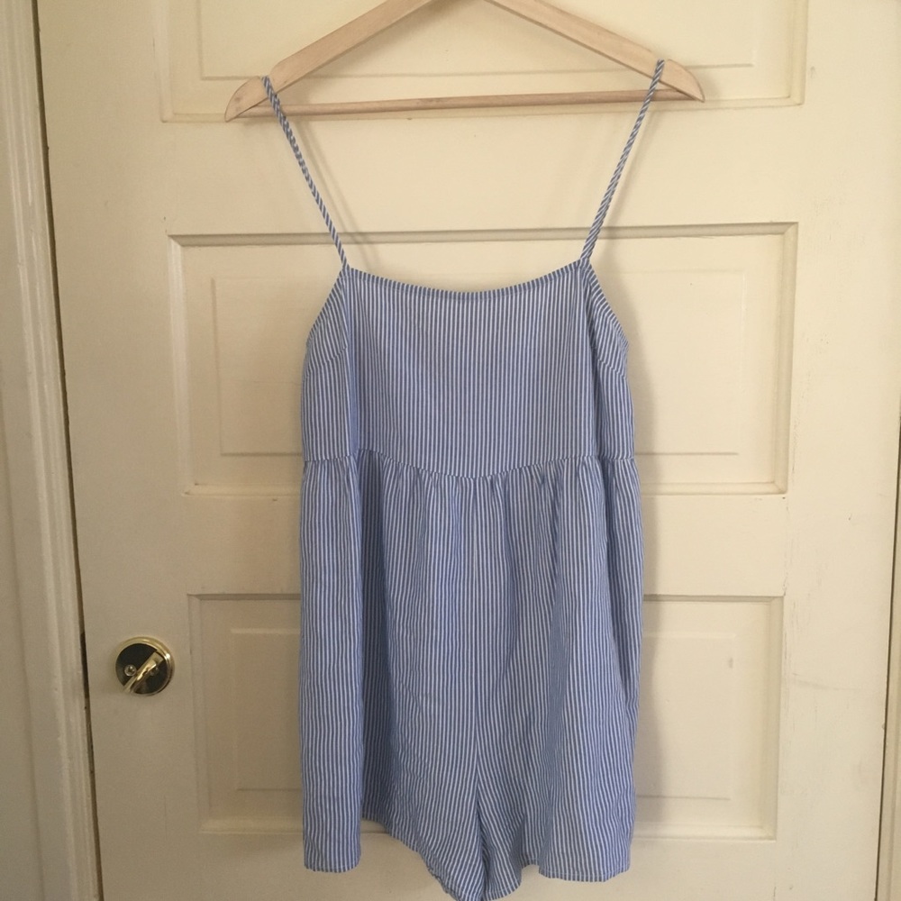 UO Striped Babydoll Romper!